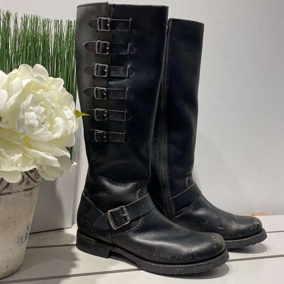 NWT FRYE Veronica Belted Boots - Picture 3 of 4